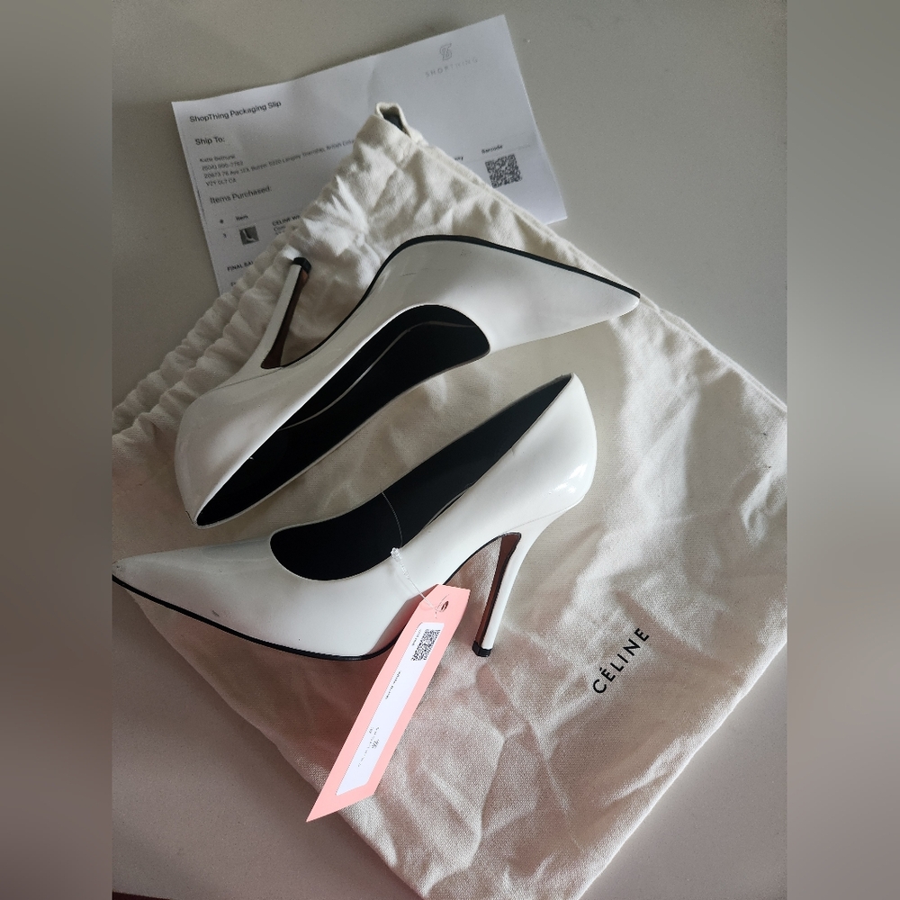 Celine Women's White Heels